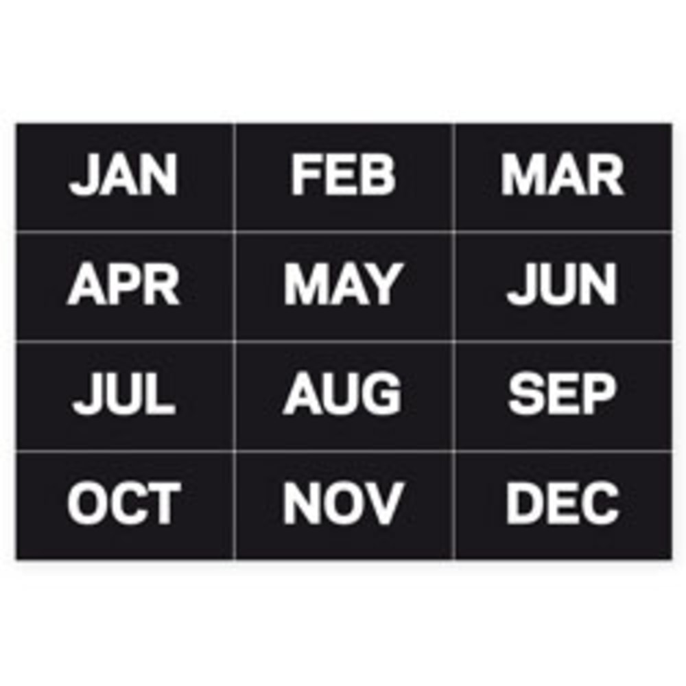 MasterVision™ Magnetic Months Of The Year, 1" x
