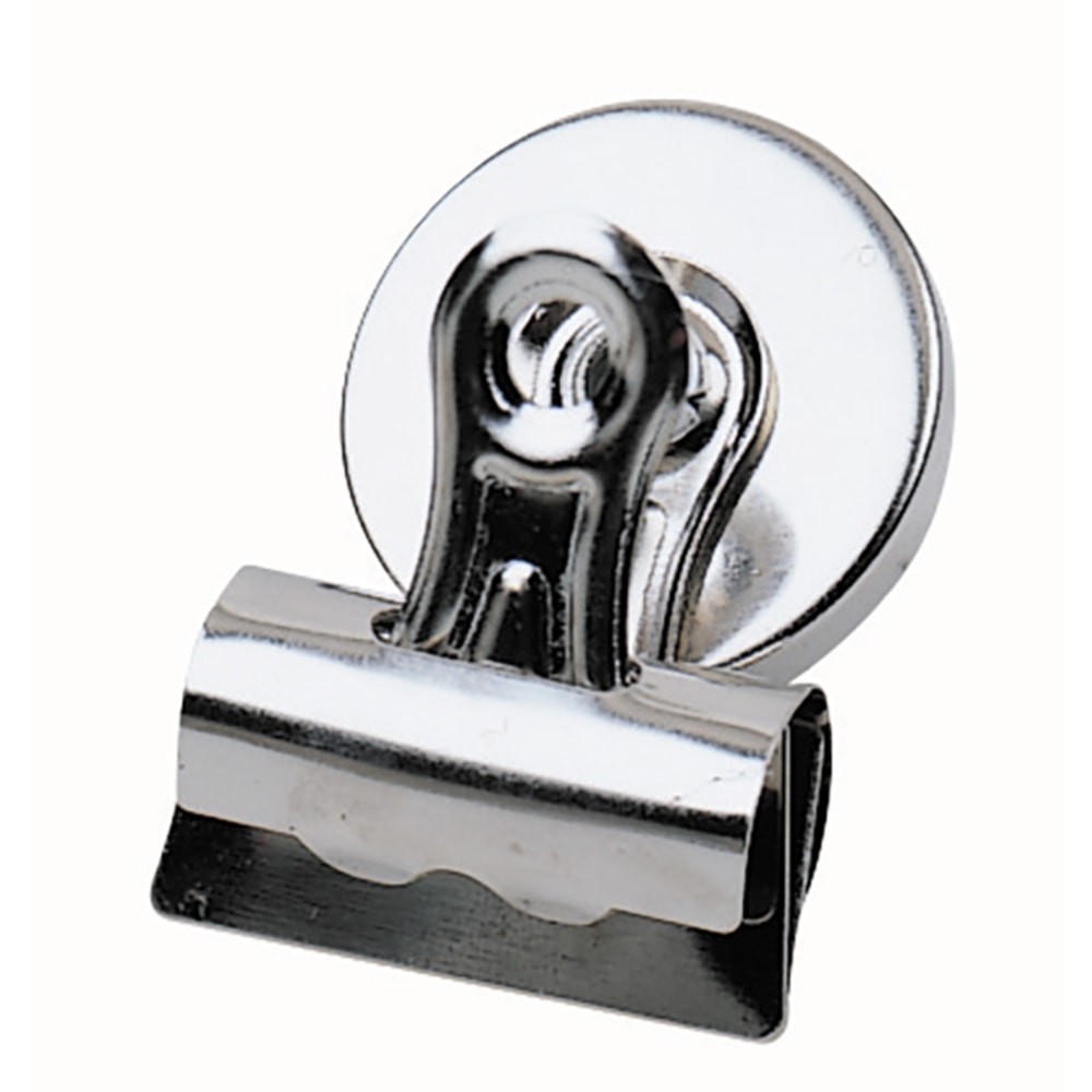 Office Depot® Brand Bulldog Magnetic Clips, 1-3/4", Silver,