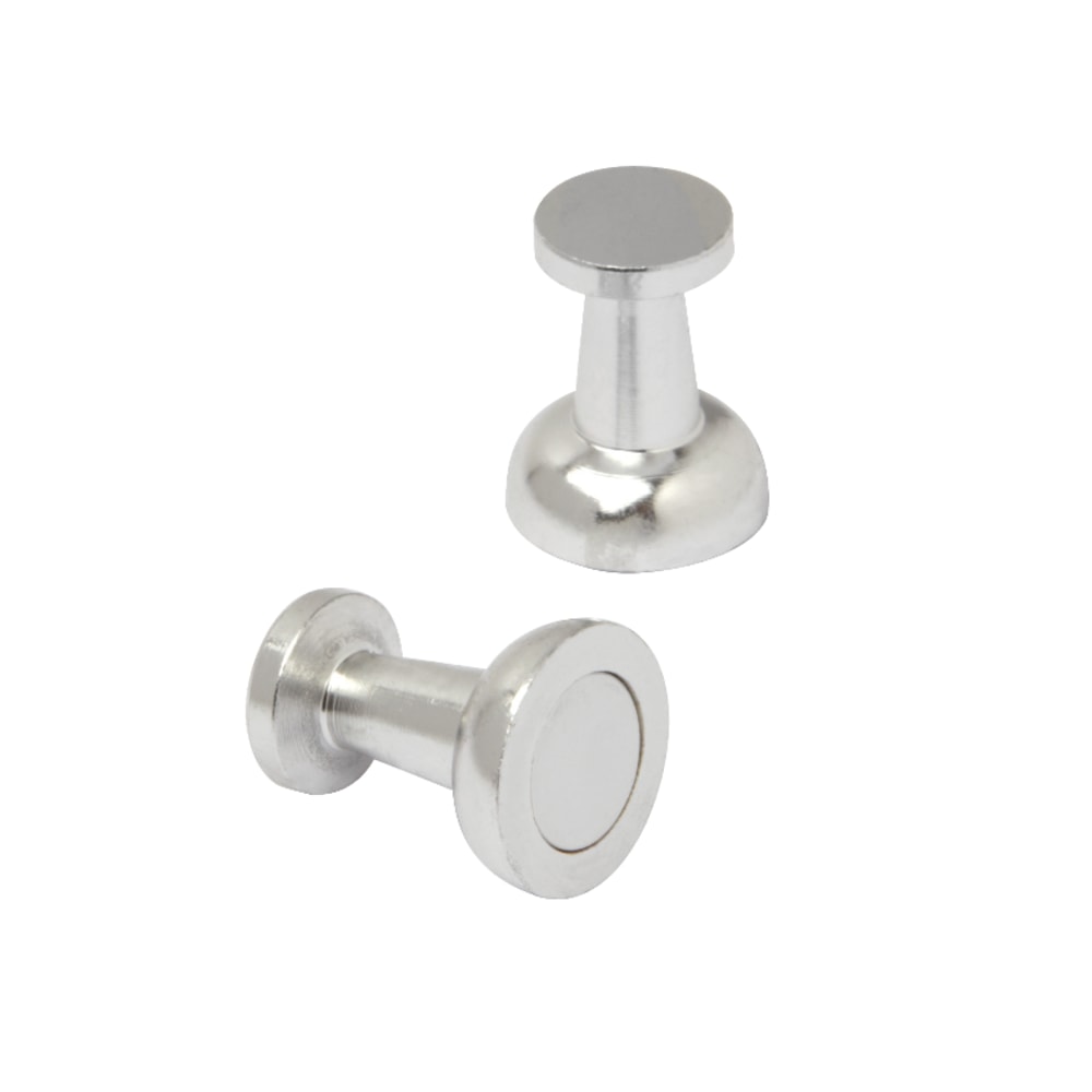 Office Depot® Brand Jumbo Aluminum Magnets, 3/4", Silver,