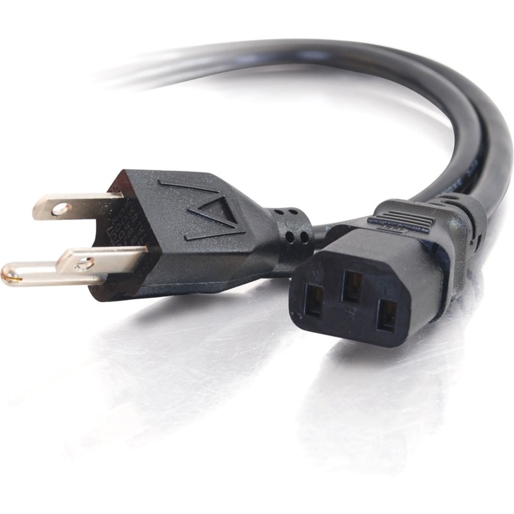 C2G 15ft Power Cord - 18 AWG -