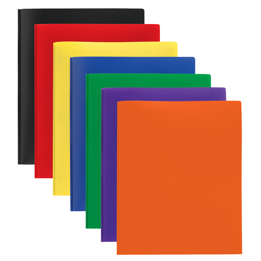 Office Depot® Brand 2-Pocket School-Grade Poly Folders With