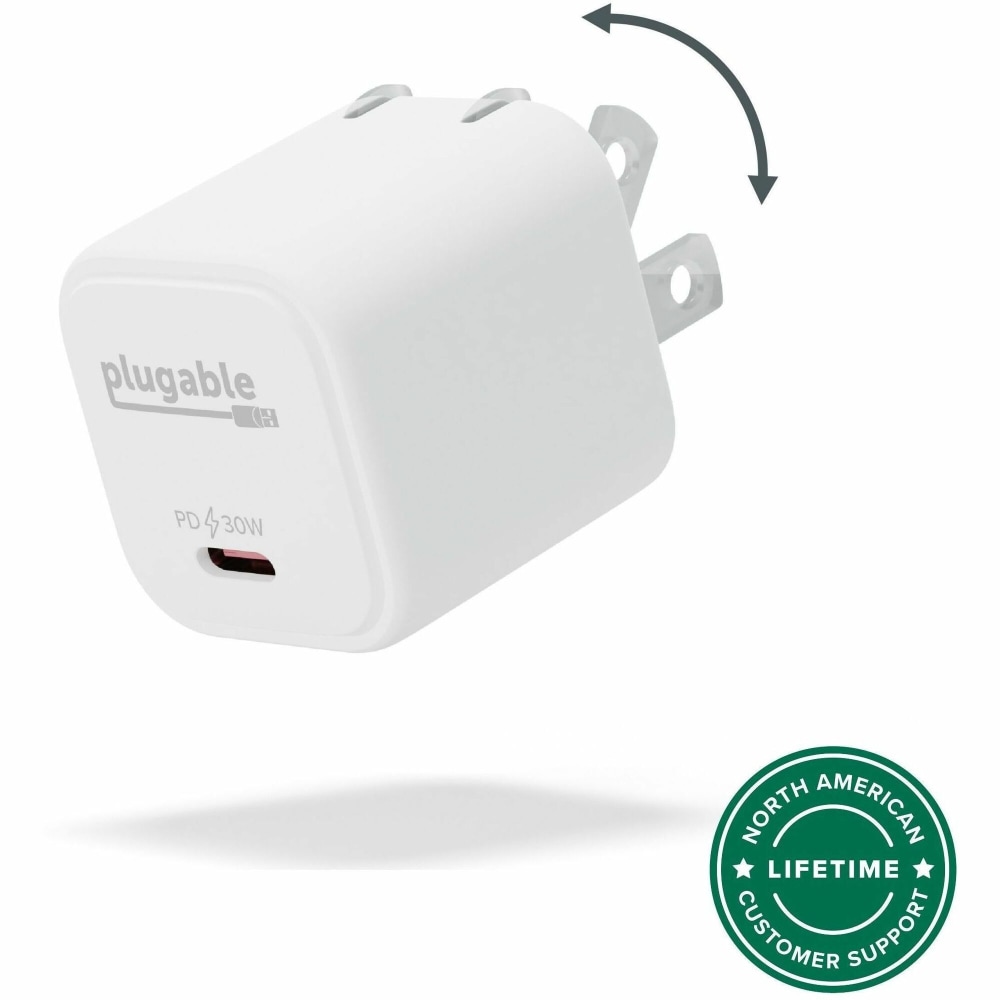 Plugable GaN USB C Charger Block, 30W Portable