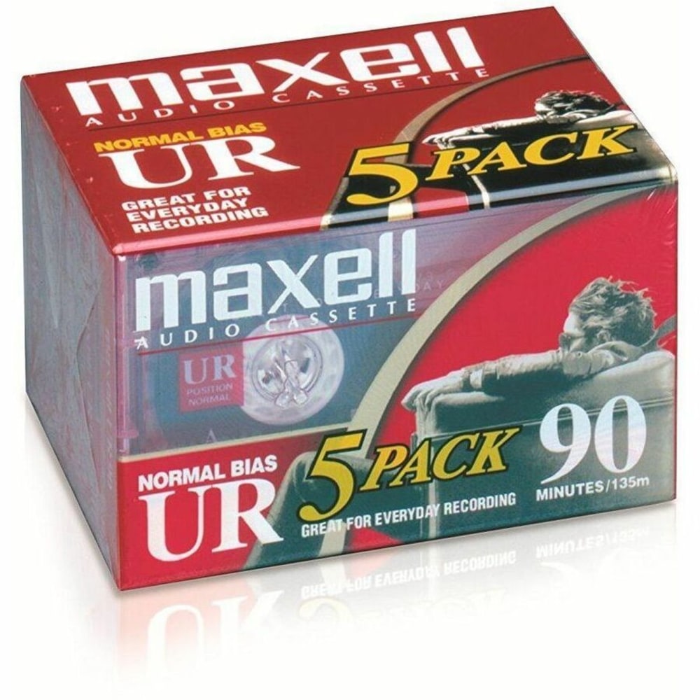 Maxell® UR Type I 90-Minute Normal-Bias Cassette Tapes,