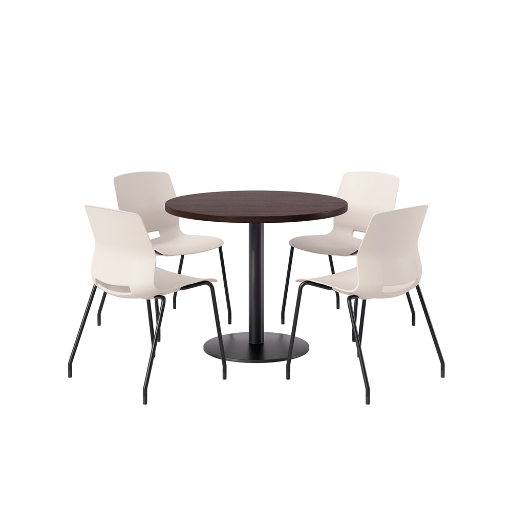 KFI Studios Midtown Pedestal Round Standard Height Table