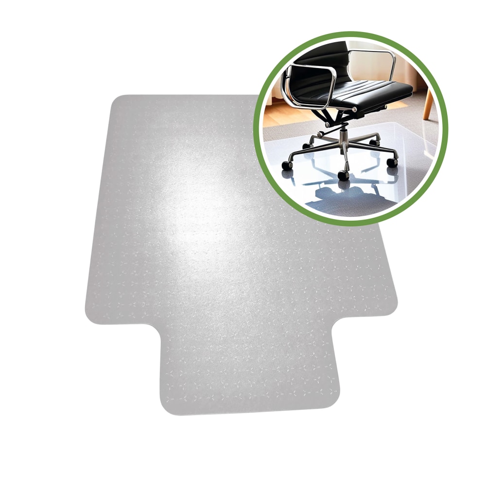 Floortex® Cleartex® TrYlok® Vinyl Lipped Chair Mat for