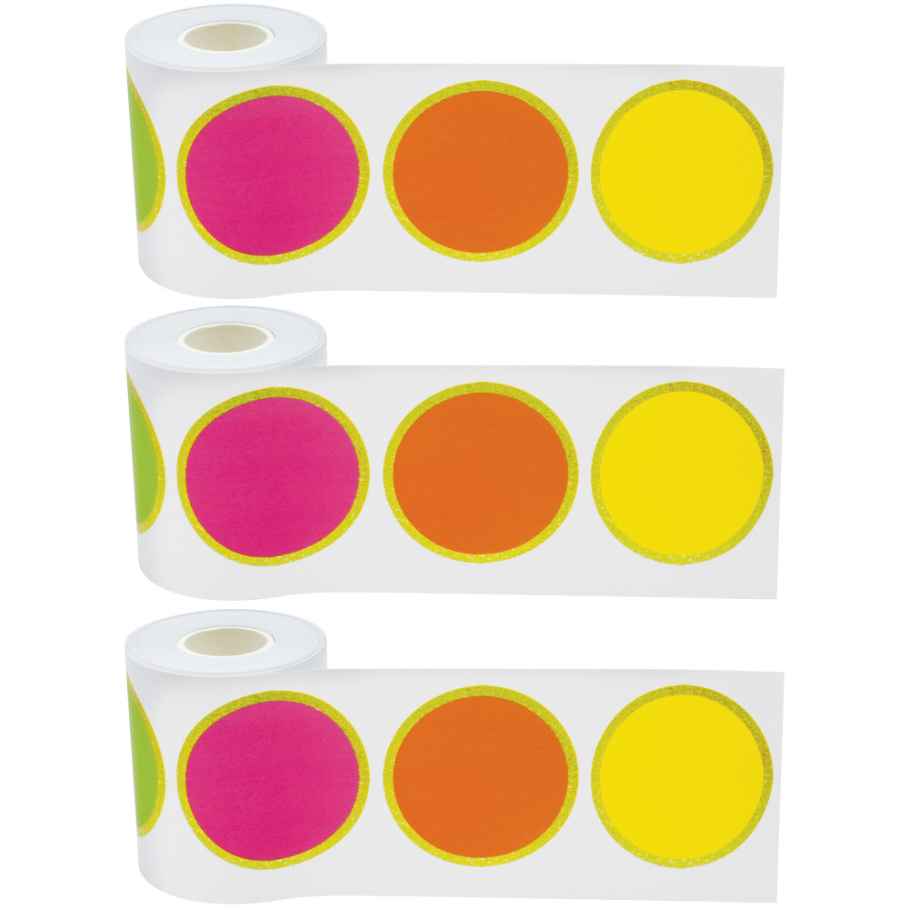 Teacher Created Resources® Straight Rolled Border Trim, Confetti