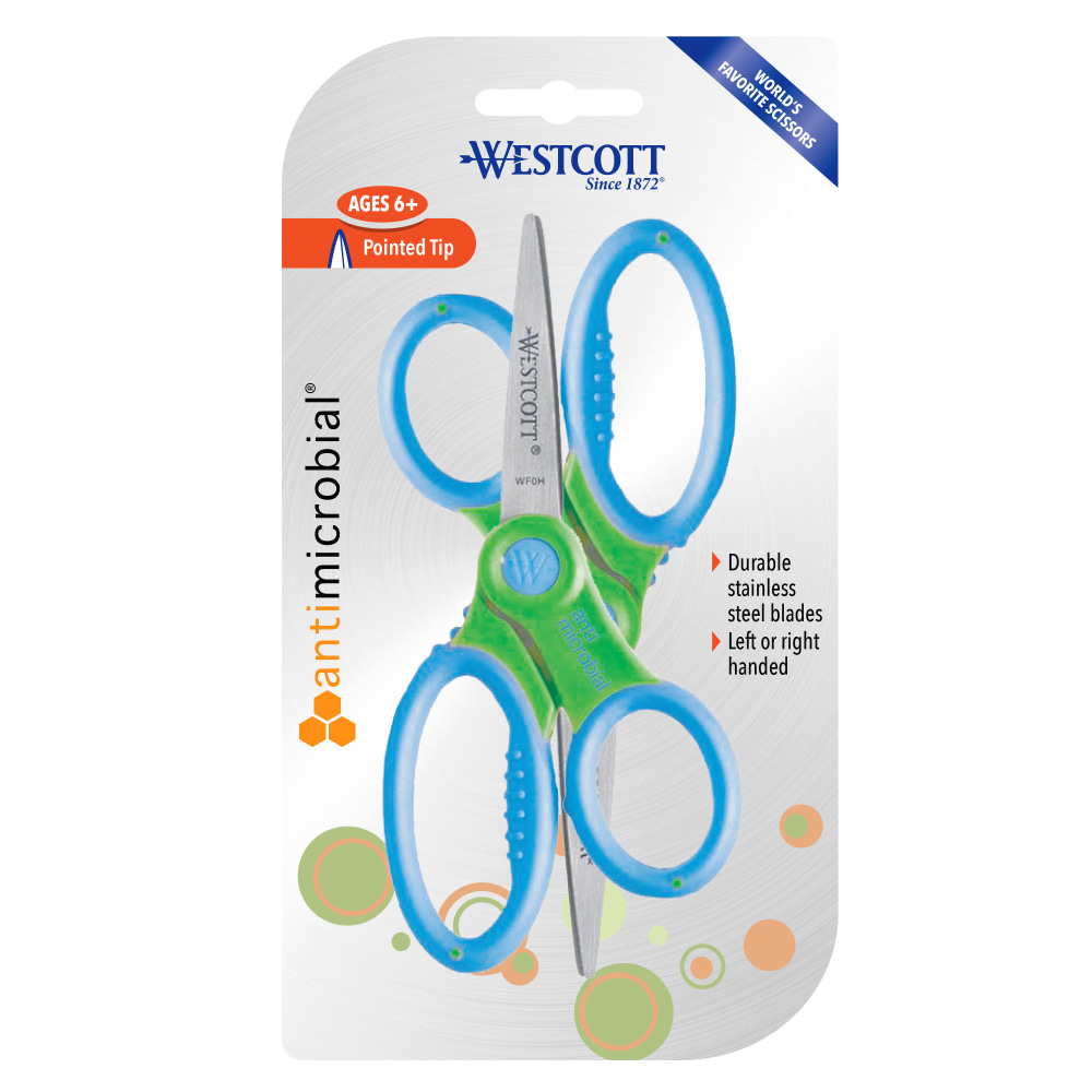 Westcott Kids' Scissors With Antimicrobial Protection,