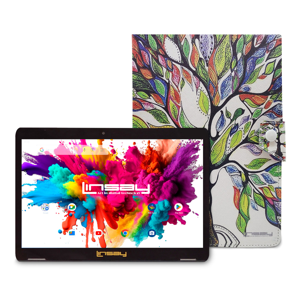 NEW LINSAY 10.1"Octa Core 256GB Storage Android 15
