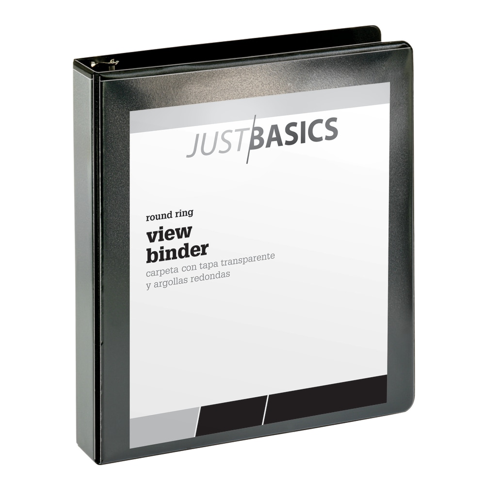 Just Basics® Basic View 3-Ring Binder, 1 1/2"