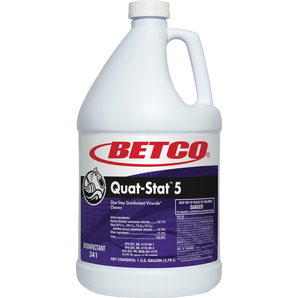 Betco Quat-Stat 5 Disinfectant Gallon - Concentrate -