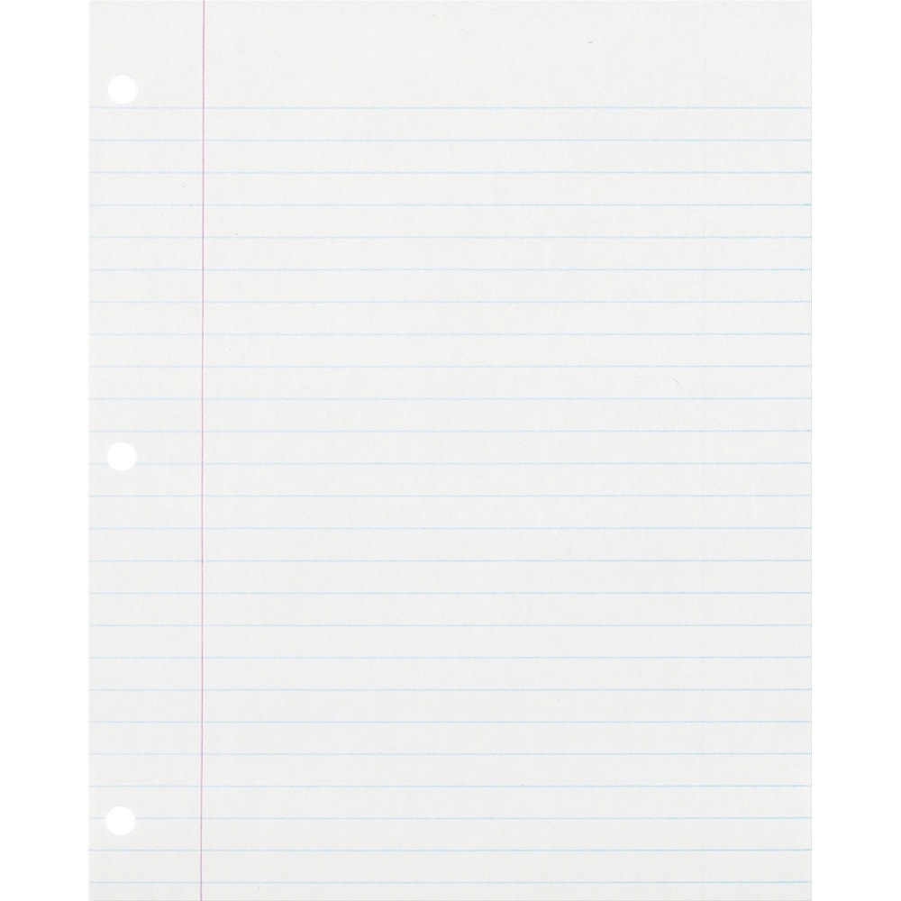 Ecology College-Lined Filler Paper, Letter Size Paper, White,