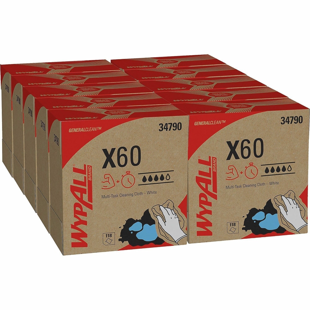Wypall General Clean X60 Multi-Task Cleaning Cloths, 8-3/8"
