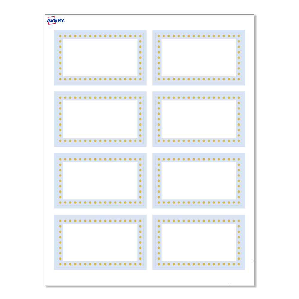 Avery® Print-To-The-Edge Cards With Sure Feed®, S00-D2J-PRMWC10,