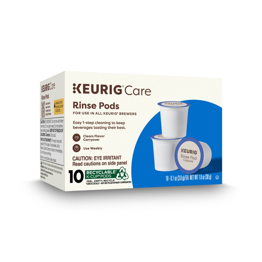 Keurig Care Rinse Pods, 0.1 Oz, Total Qty