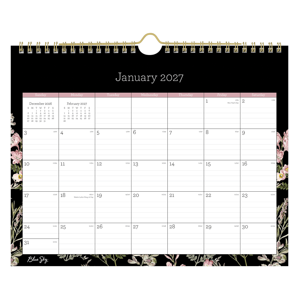 2027 Blue Sky Nevaeh Monthly Wall Calendar, 11x8.75,