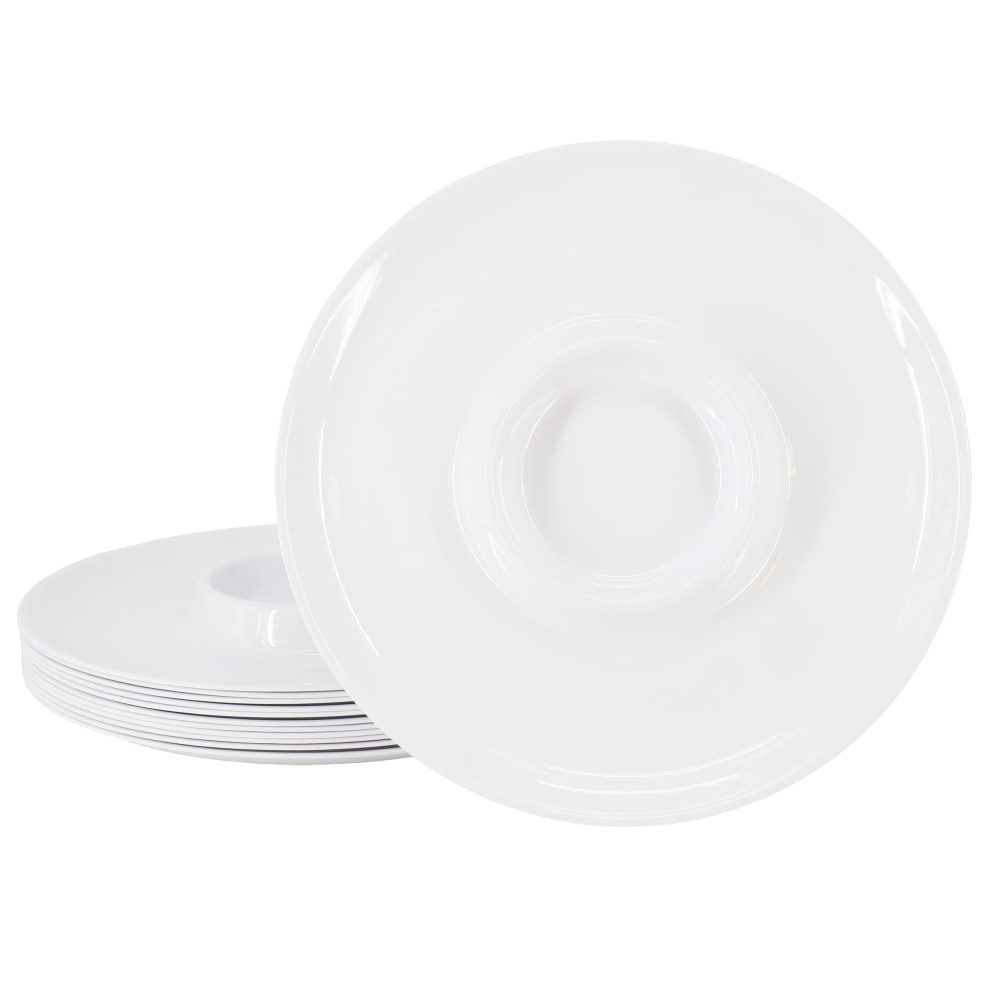 Gibson Home Grayson 12-Piece Round Melamine Chip And