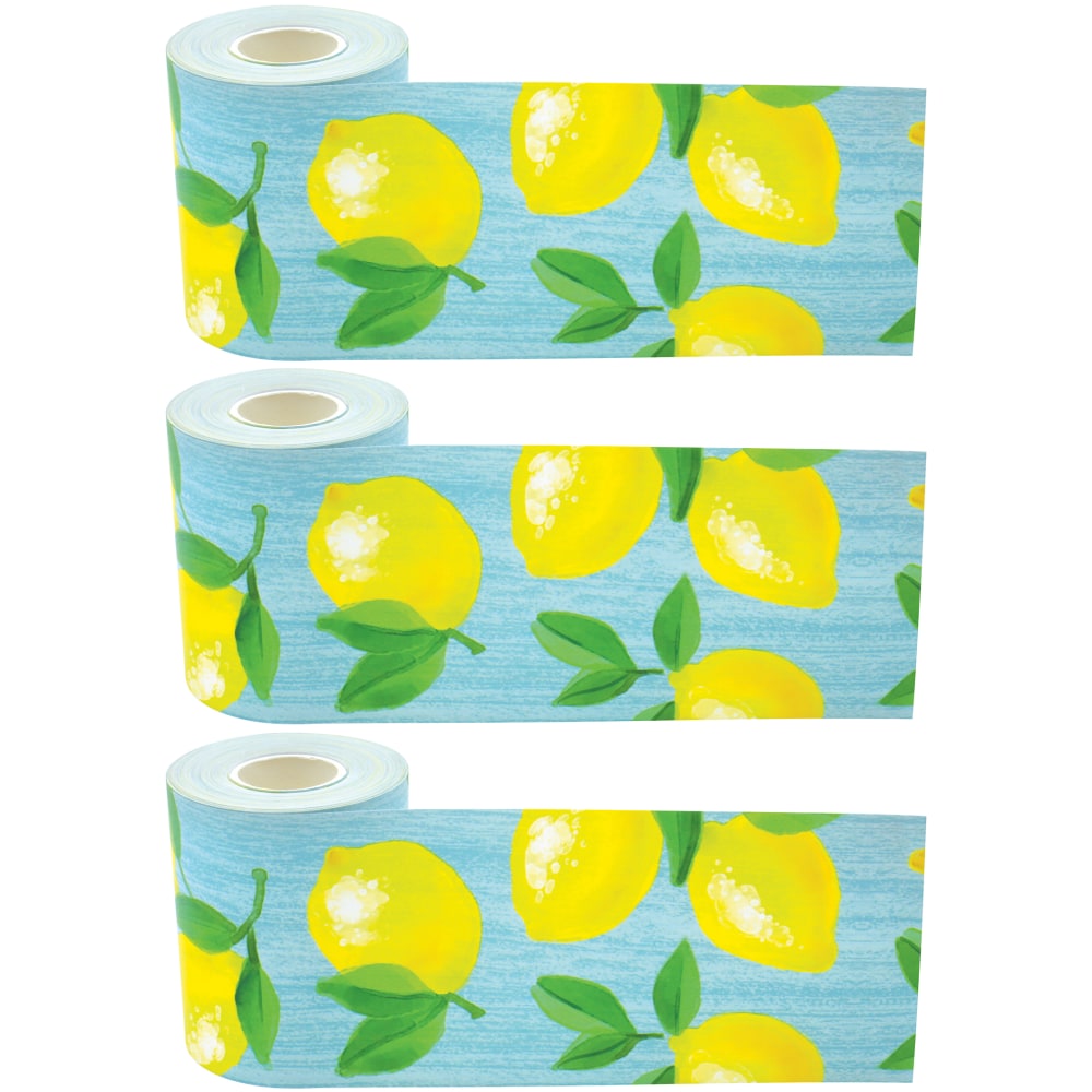 Teacher Created Resources® Straight Rolled Border Trim, Lemon