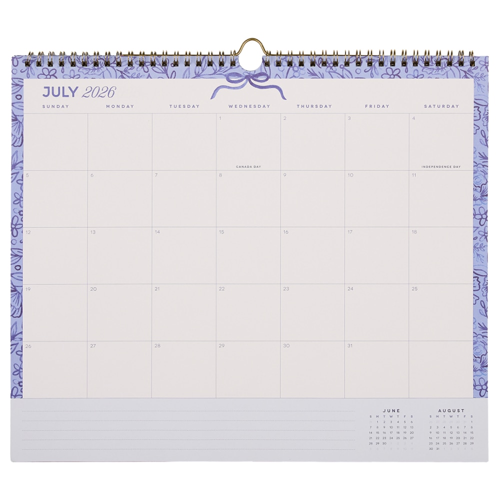 Happy Planner Organized 12-Month Wall Calendar, 14” x