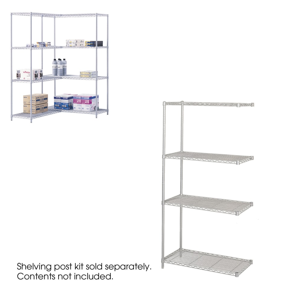 Safco® Industrial Wire Shelving Add-On Unit, 36"W x