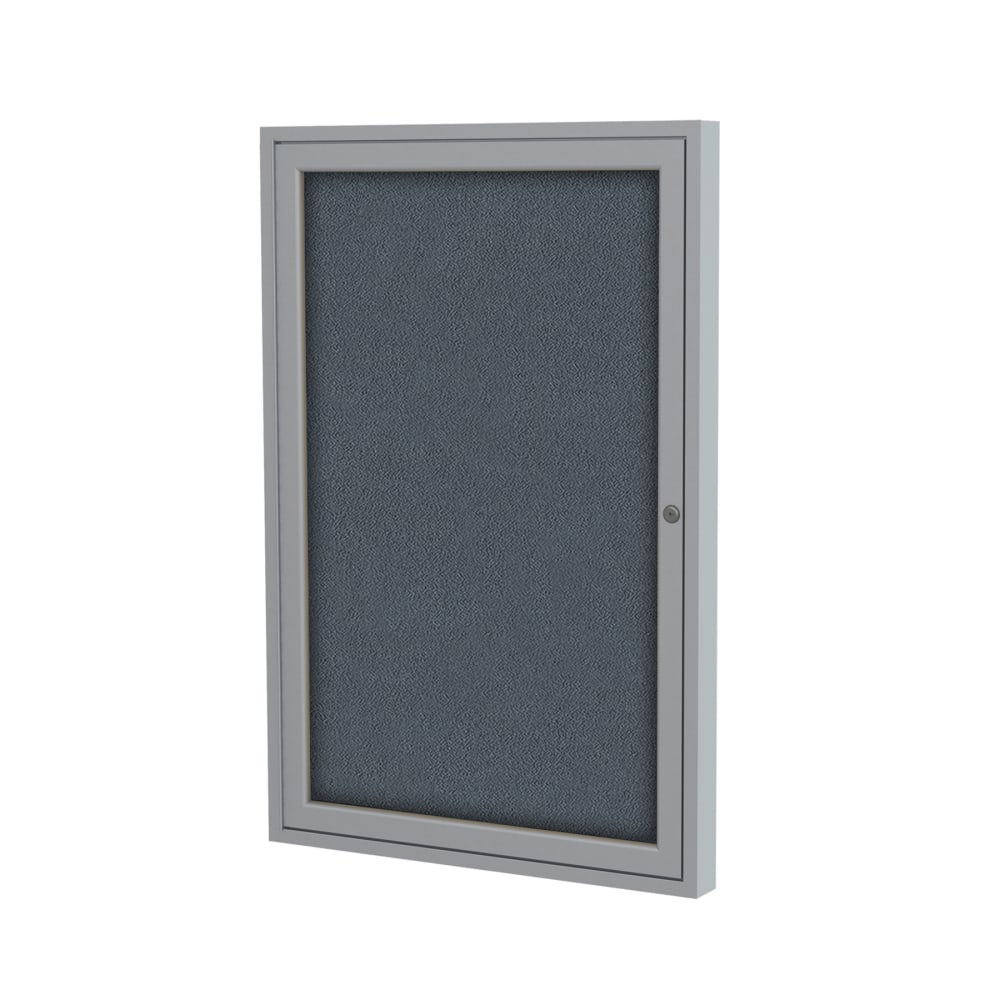 Ghent 1 Door Enclosed Fabric Bulletin Board, Satin