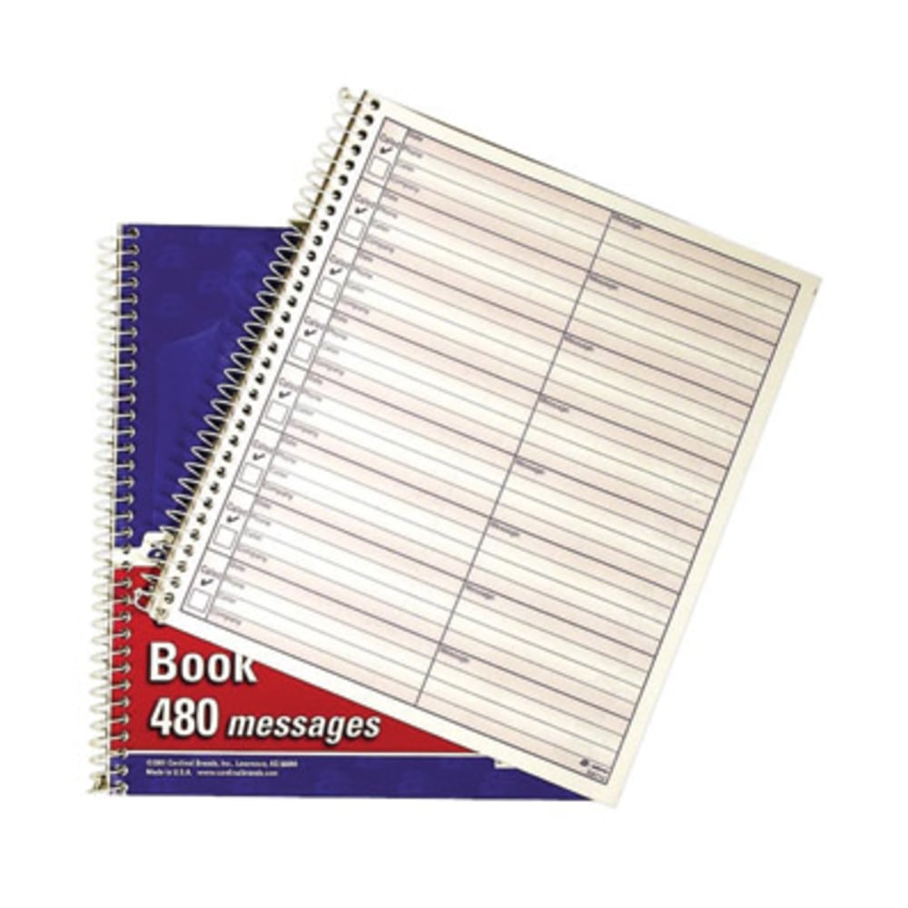Adams® Voicemail Log Books, 7 1/2" x 8