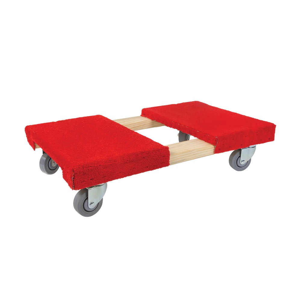 Monster Trucks Wood 4-Wheel Heavy-Duty Dolly, 1,000 Lb