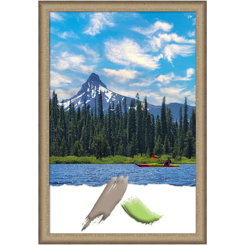 Amanti Art Elegant Brushed Bronze Picture Frame, 27"