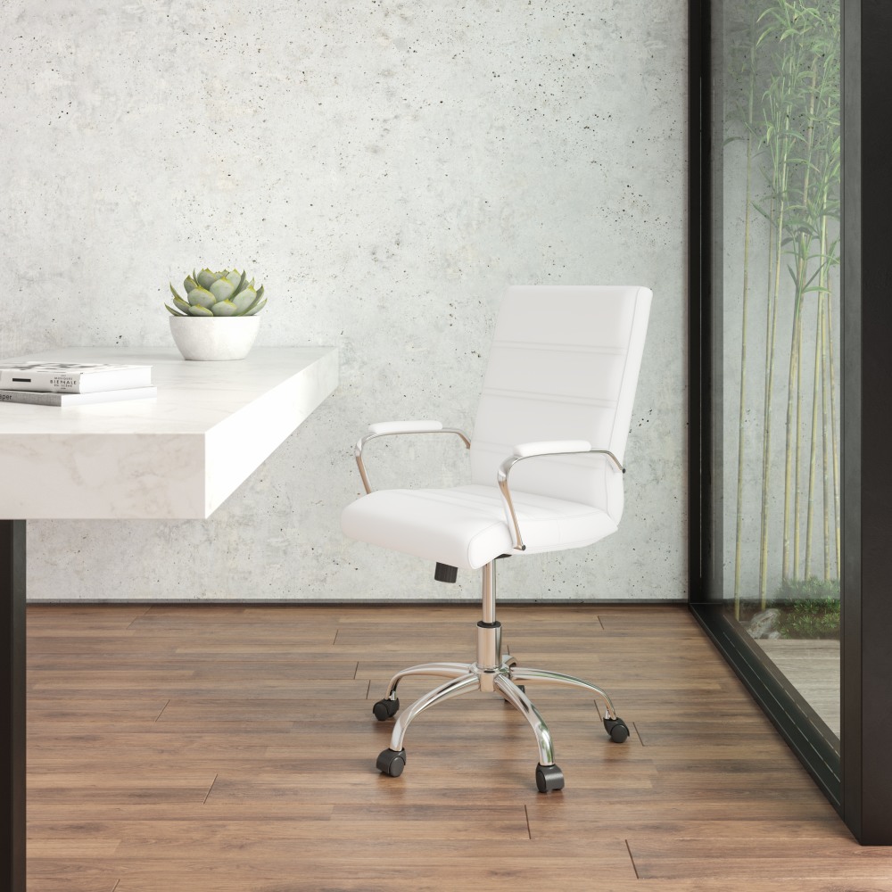 Flash Furniture LeatherSoft™ Faux Leather Mid-Back Office Chair