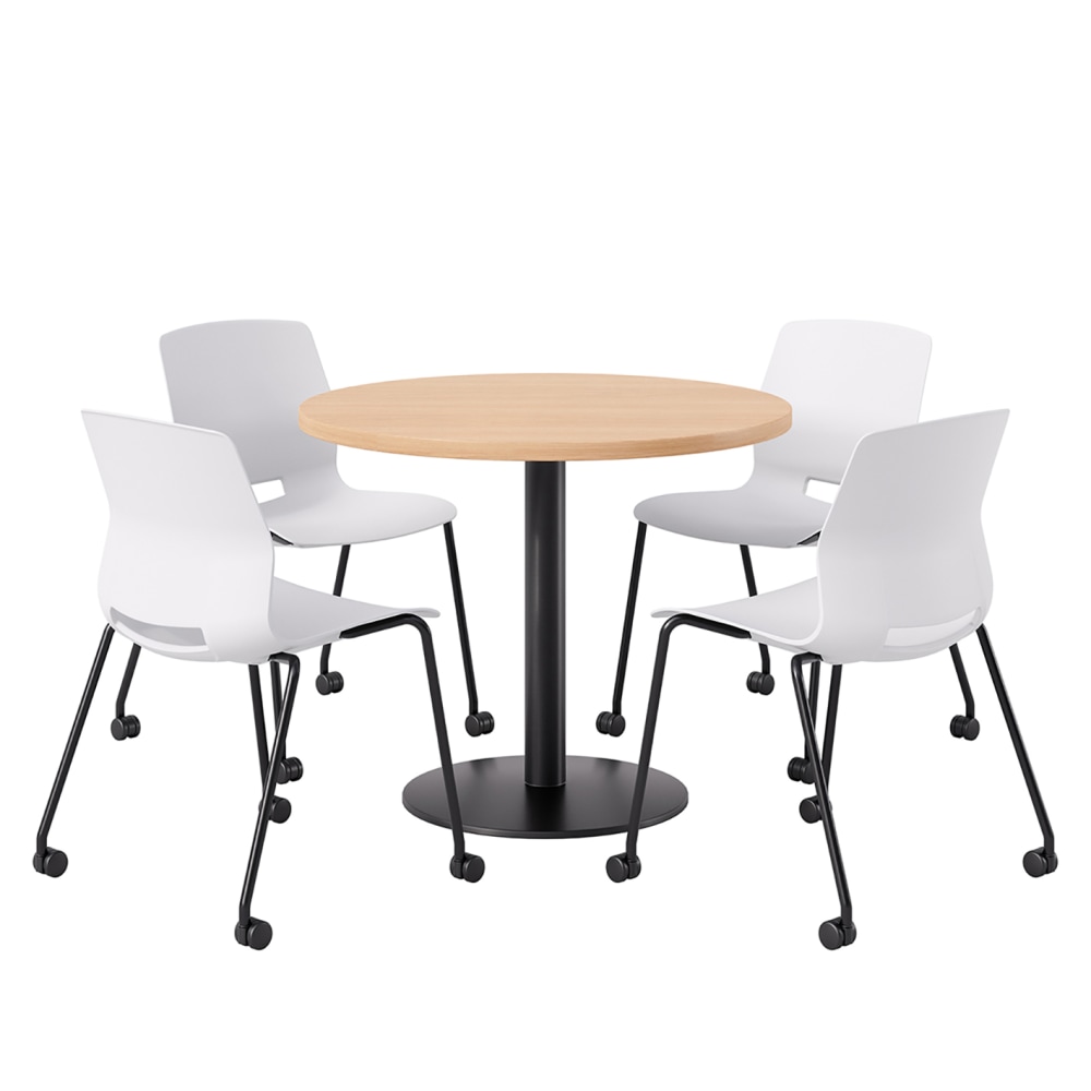 KFI Studios Proof Cafe Round Pedestal Table With