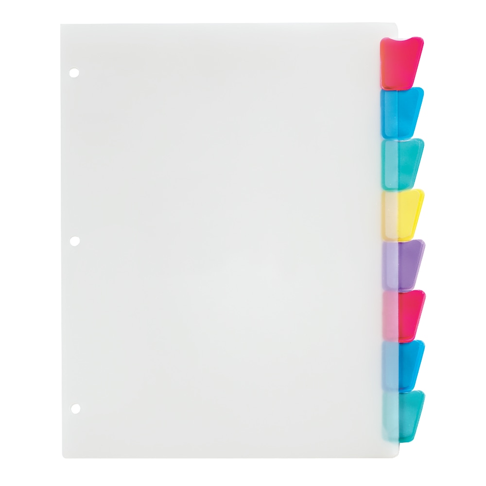Office Depot® Brand Plastic Dividers With Insertable Rounded
