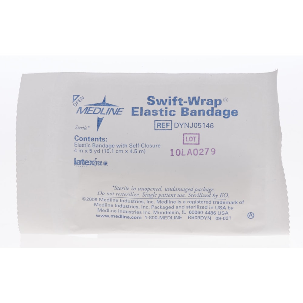 Medline Swift-Wrap Sterile Elastic Bandages, 4" x 5