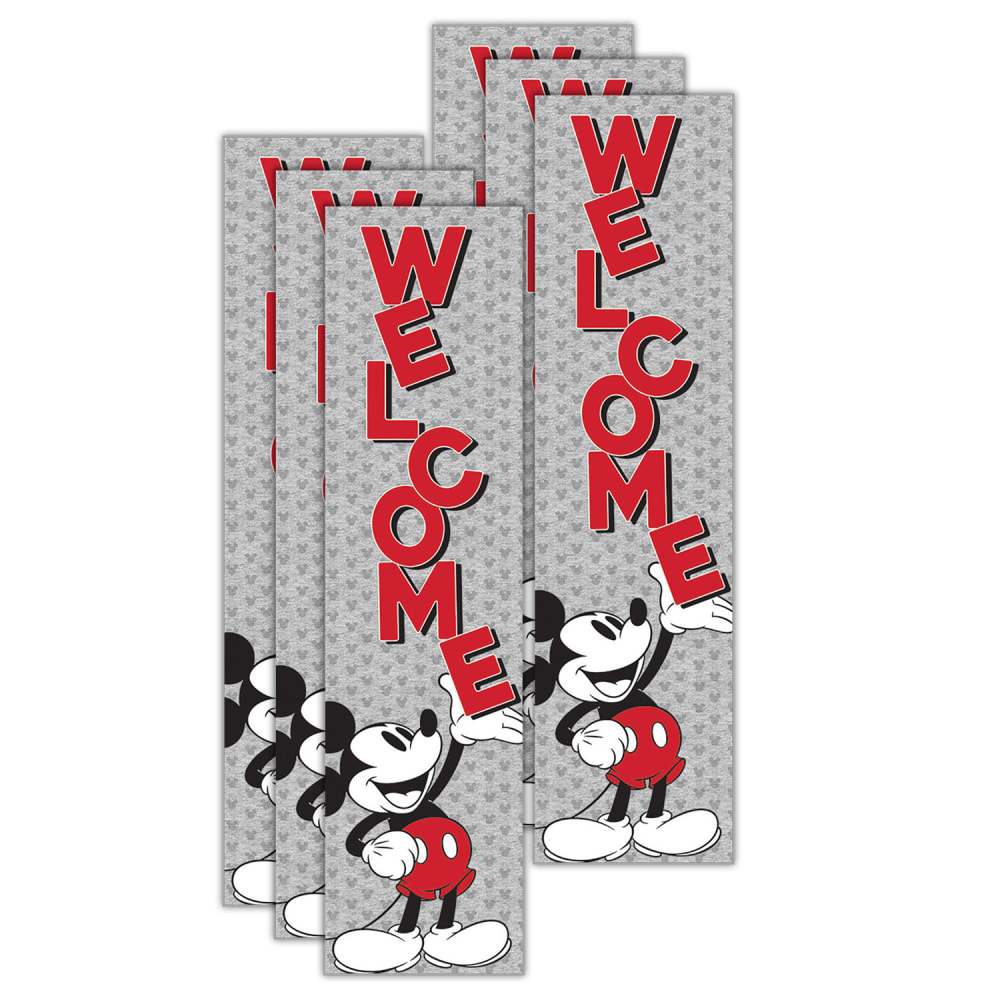 Eureka Mickey Mouse Throwback Welcome Vertical Banners, 12"