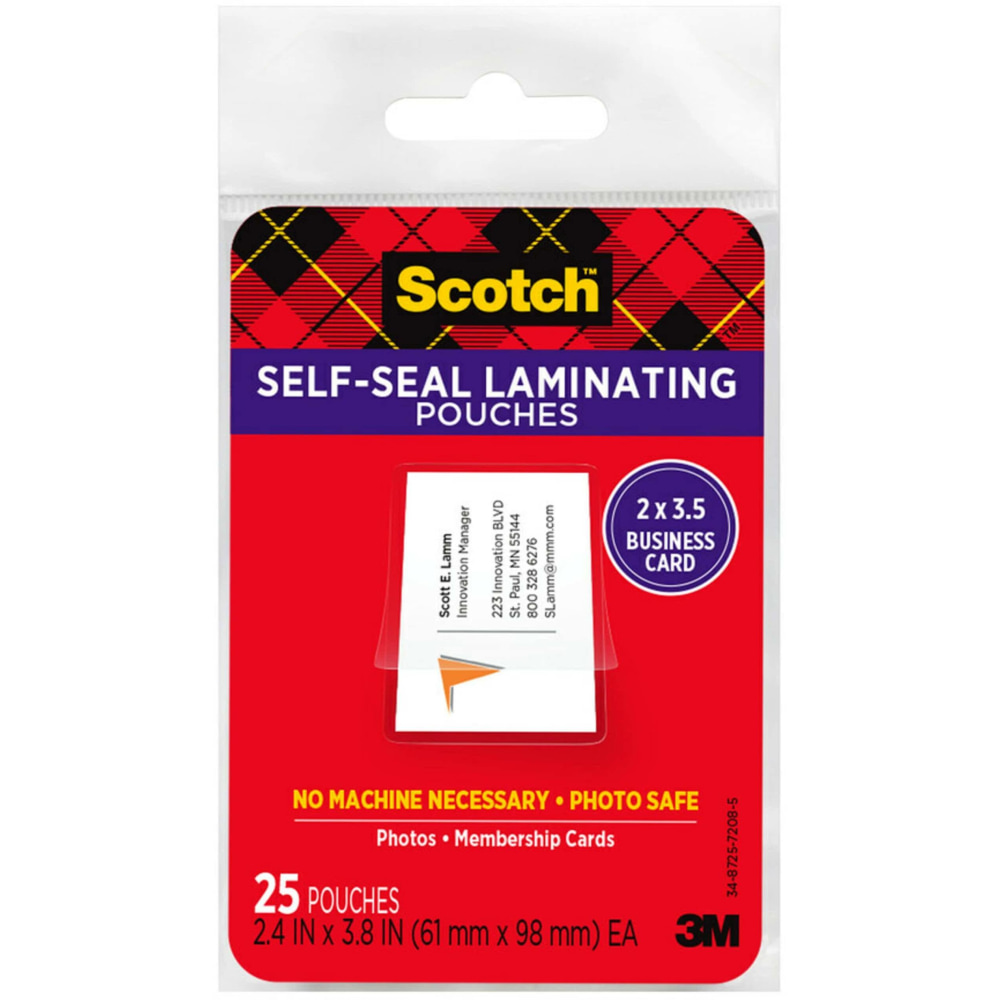 Scotch® Thermal Laminating Pouches, 25 Laminating Sheets, Fits