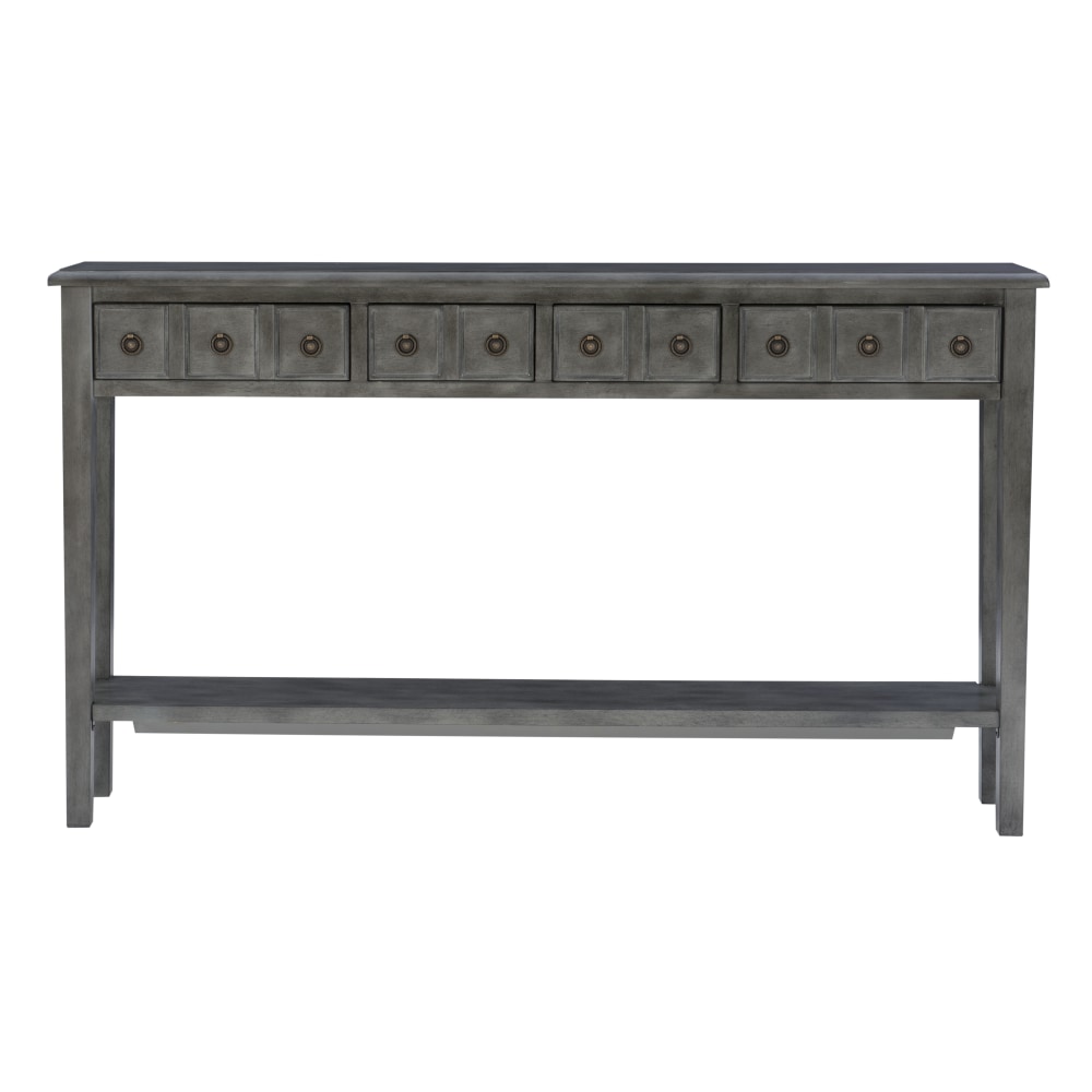 Powell Crocker 4-Drawer Console Table, 35"H x 60"W