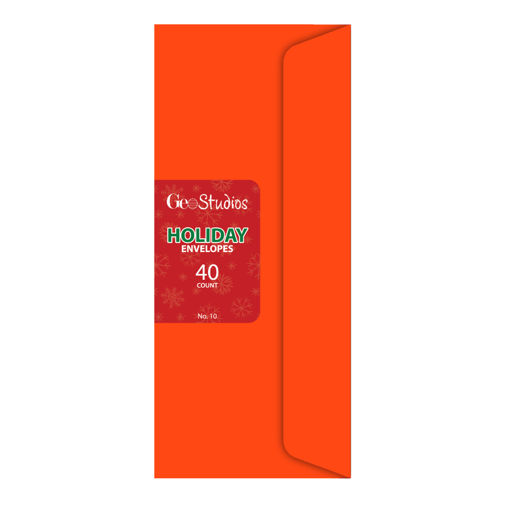 Geo Studios Envelopes, #10, 4-1/8” x 9-1/2”, Gummed