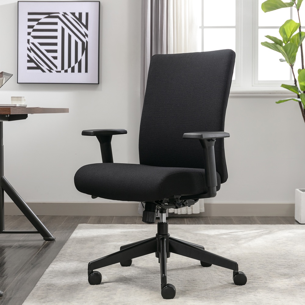 Serta® Commercial Eco-2000 Ergonomic Fabric Mid-Back Task Chair,
