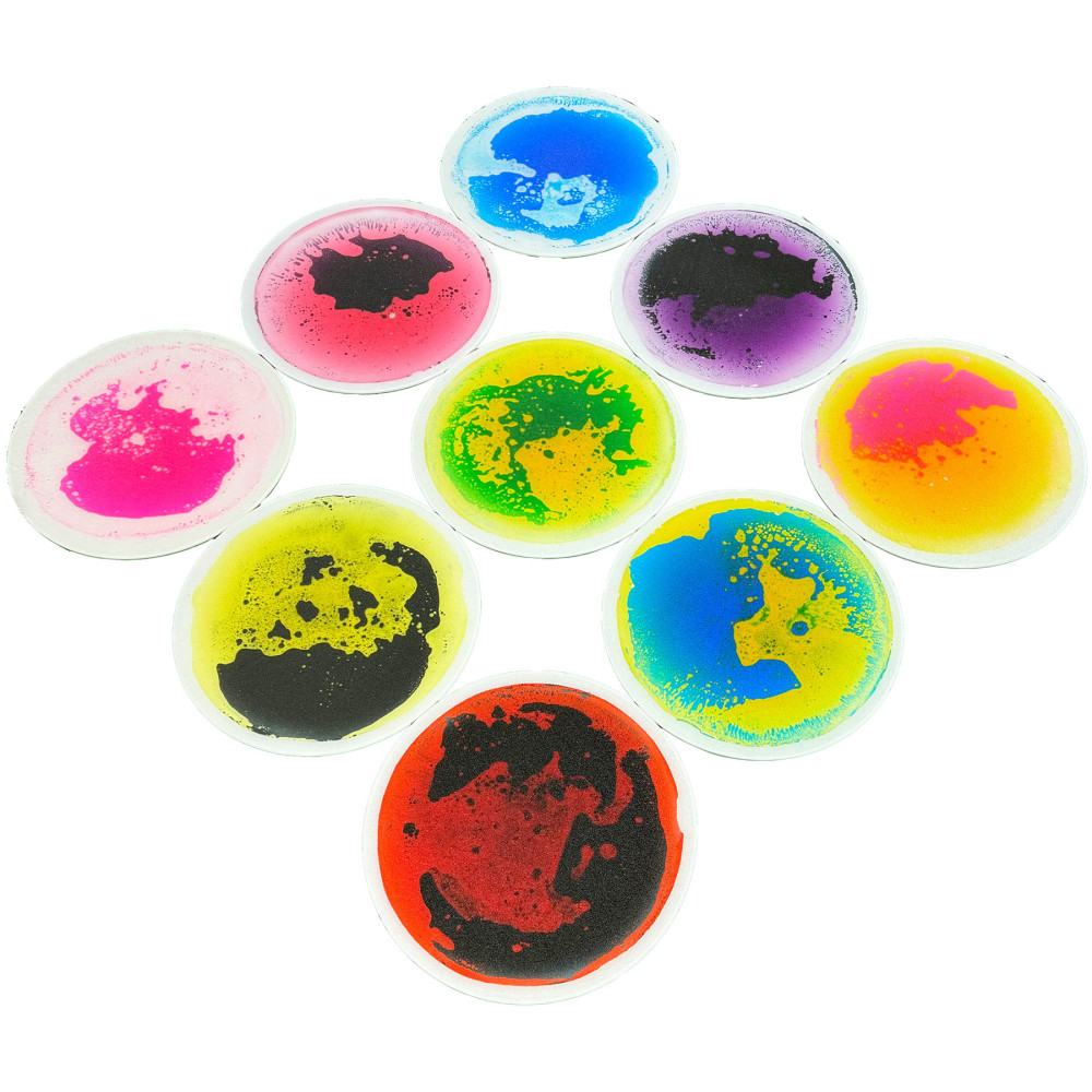 Kore Design Liquid Floor Tiles, Assorted Colors, Disc,