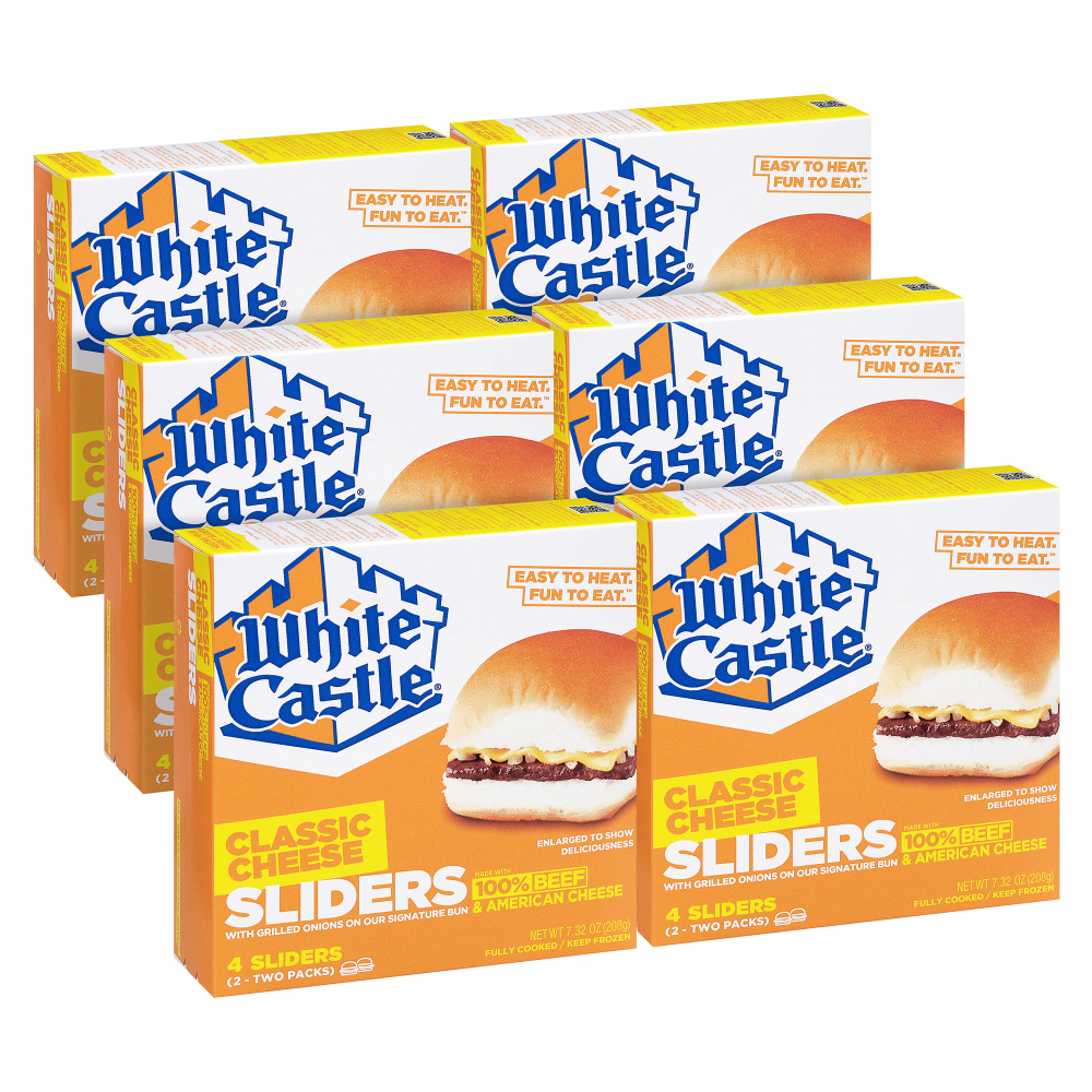 White Castle Individually Wrapped Cheeseburger Sliders, 7.32 Oz,