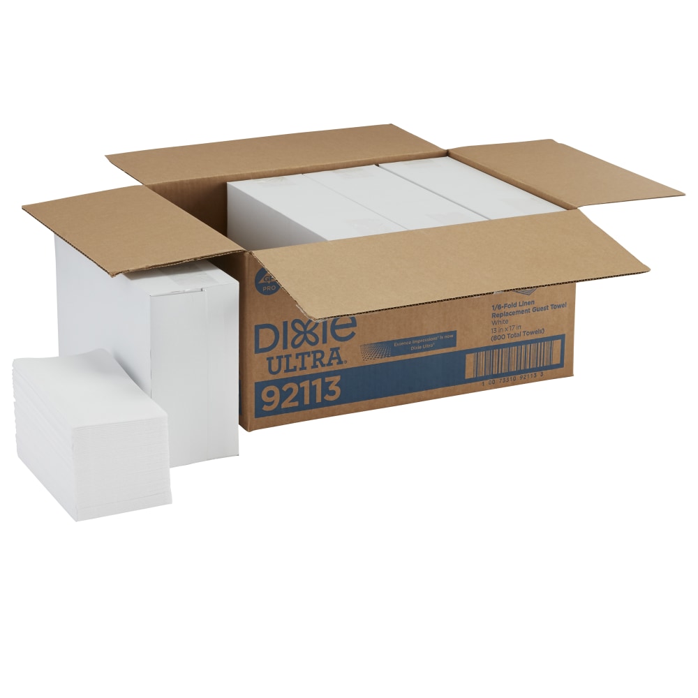 Dixie Ultra® 1/6-Fold Linen Replacement 1-Ply Guest Towels,
