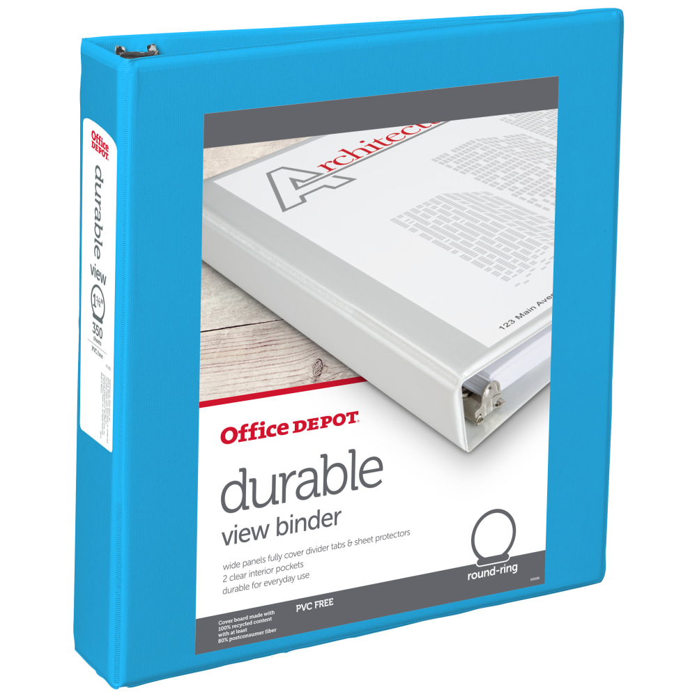 Office Depot® Brand 49% Recycled Durable View Round-Ring