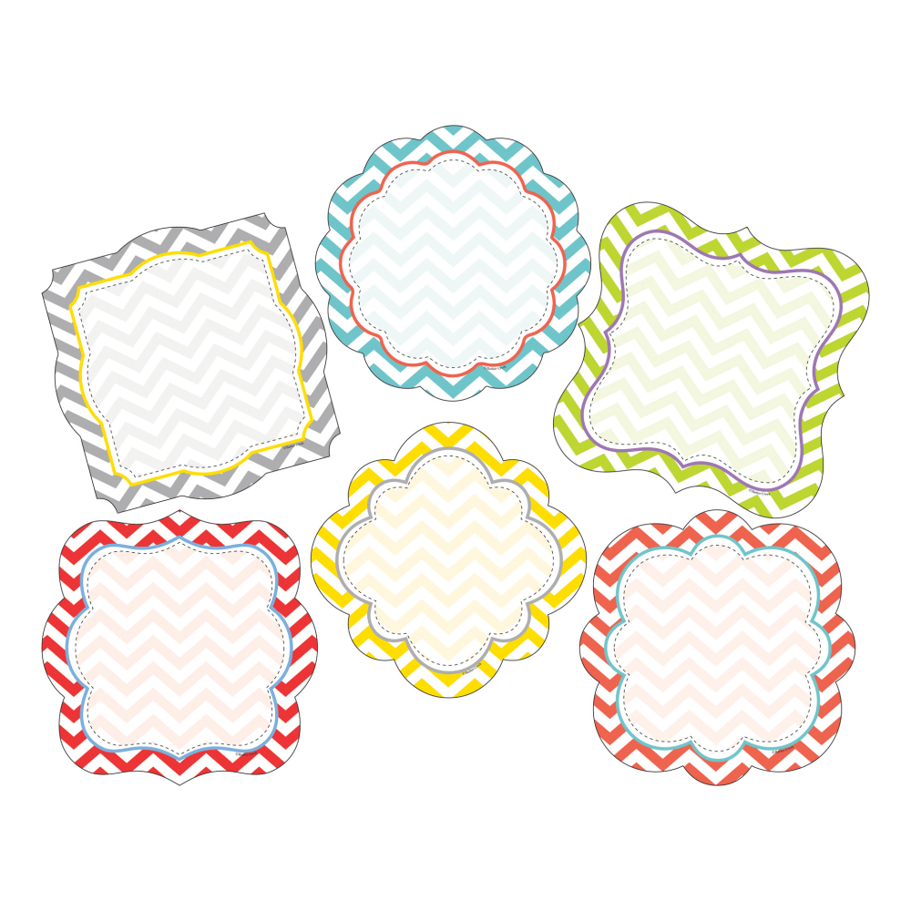 Barker Creek Accents, Double-Sided, Chevron Beautiful, Pack Of