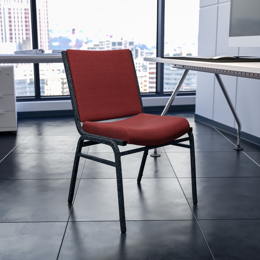Flash Furniture HERCULES Series Stack Accent Chair, Burgundy