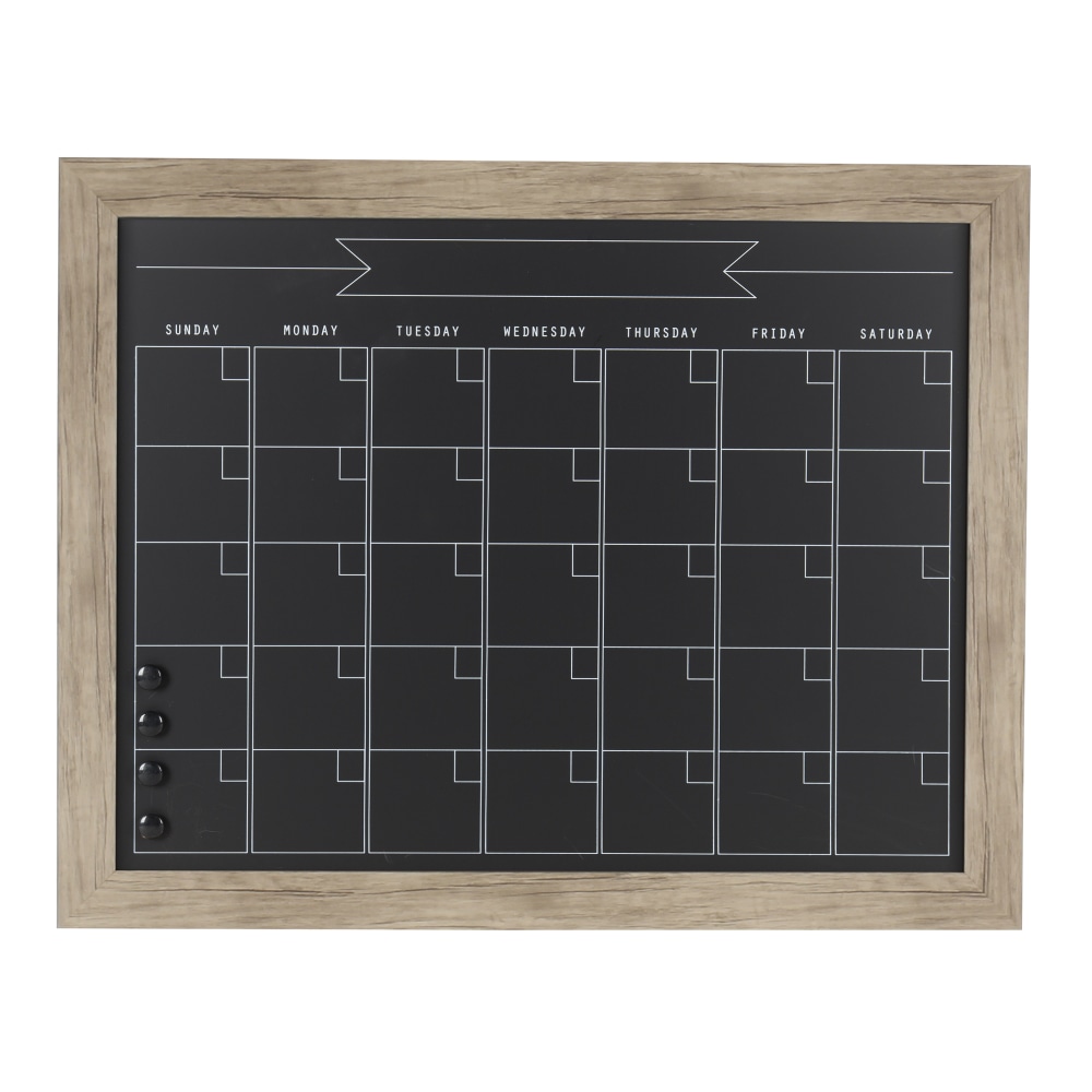 DesignOvations Beatrice Magnetic Framed Chalkboard Calendar,