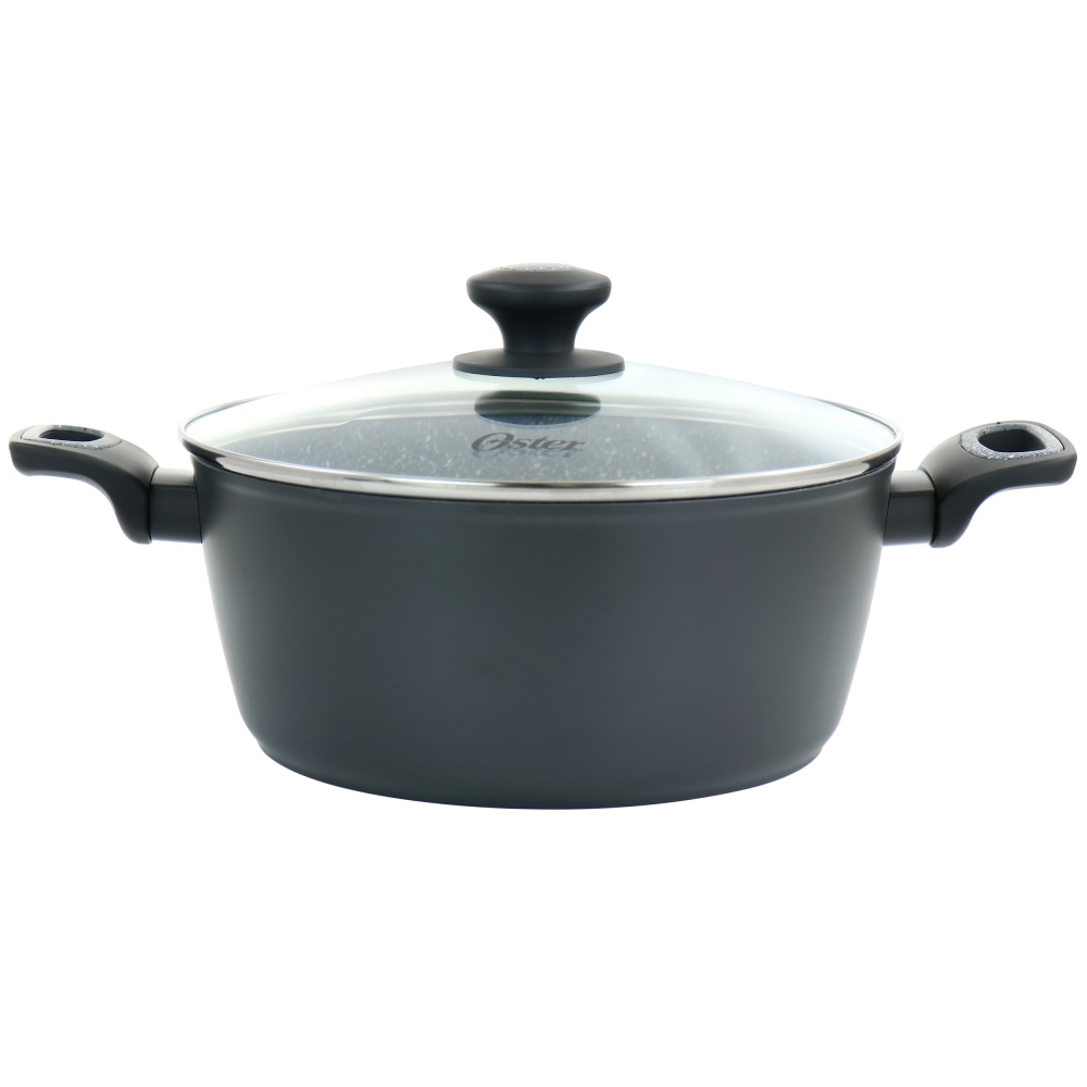Oster Bastone 5.3-Quart Non-Stick Aluminum Dutch Oven, Speckled