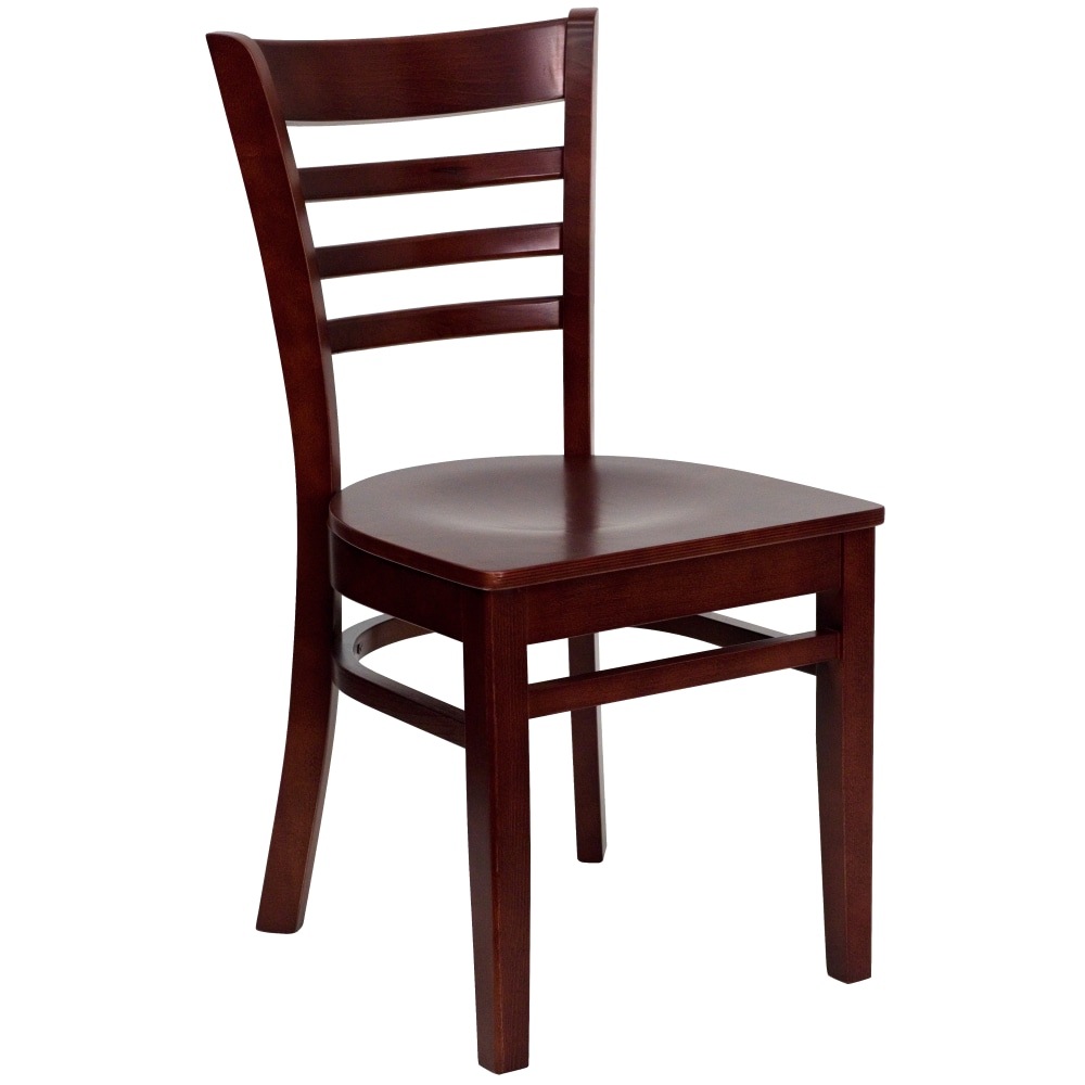 Flash Furniture Ladder Back Wood Restaurant Accent Chair,