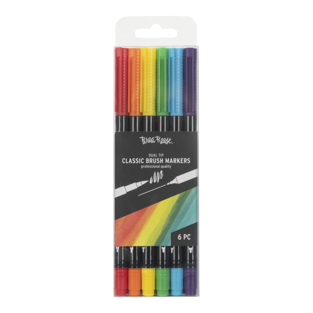 Brea Reese Dual-Tip Brush Markers, Classic, Pack Of