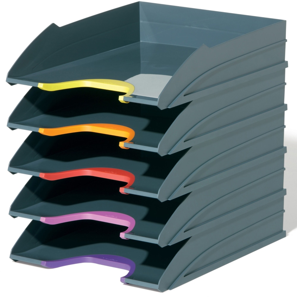 DURABLE® VARICOLOR® Stackable 5 Letter Trays - 10-1/2"