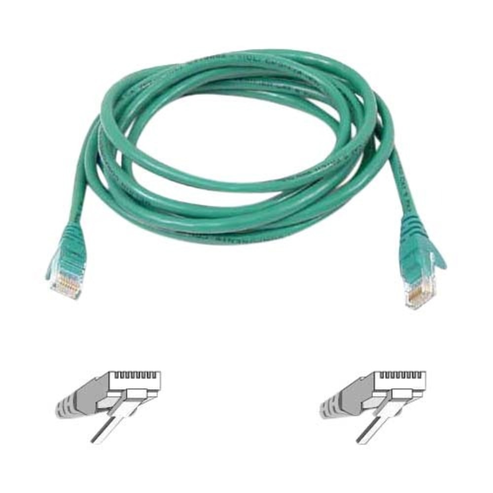 Belkin 3&#x27; Cat6 Snagless Patch Cable Green -
