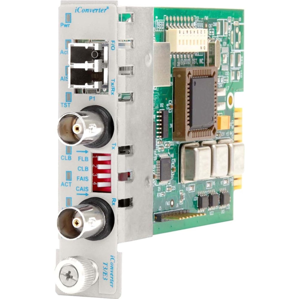 Omnitron iConverter T3/E3 Fiber Media Converter Coaxial LC