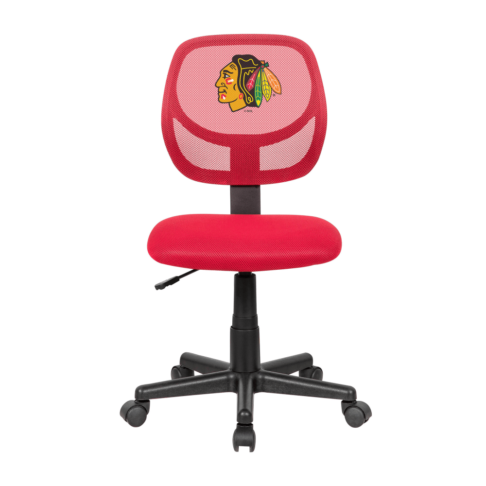 Imperial NHL Mesh Mid-Back Armless Task Chair, Chicago